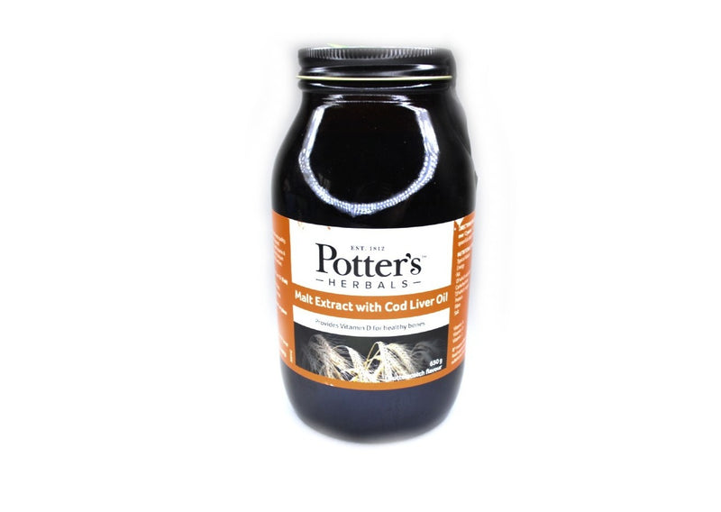 Potter's Malt Extract with Cod Liver Oil - 650g (Butterscotch Flavour)