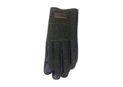 Heritage Traditions Mens Green Tweed Gloves