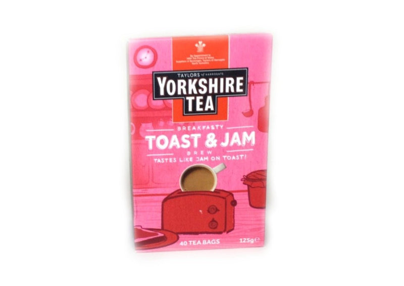 yorkshire tea toast & jam tea bags box