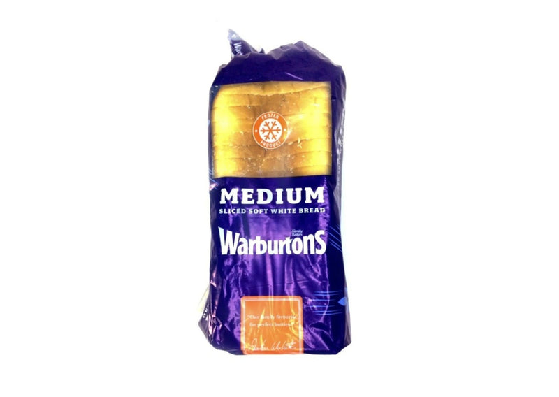 Warburtons Medium White Sliced Bread - 800g
