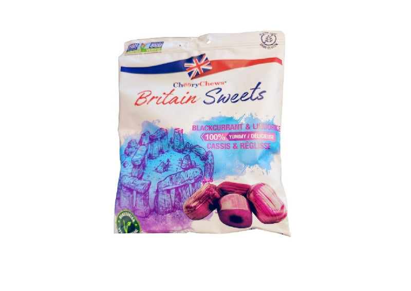 Britain Sweets Blackcurrant and Liqourice - 150g