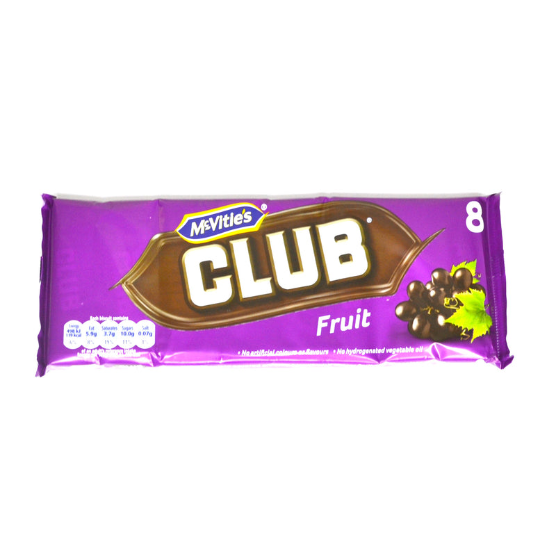 McVities Club Fruit - 8 bars