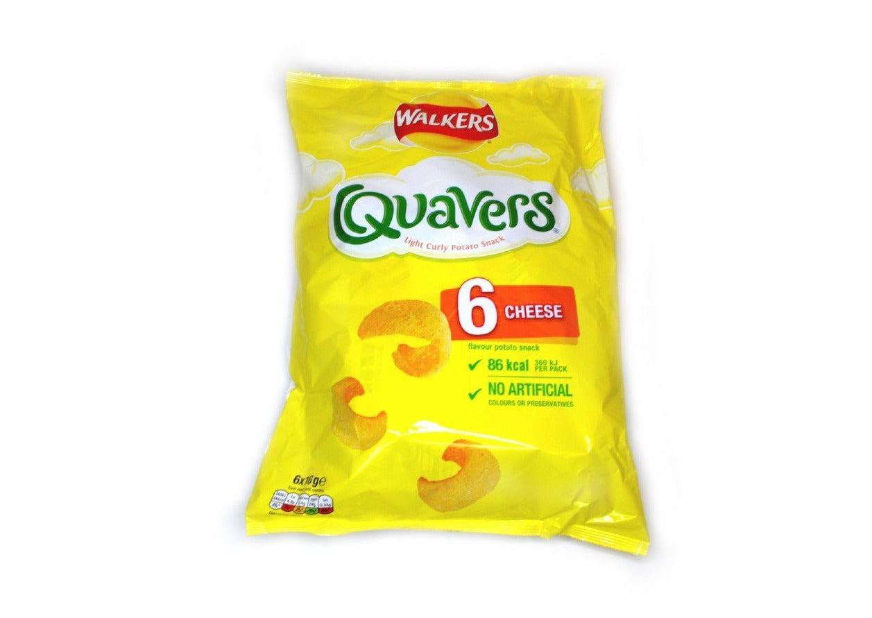 Walkers Quavers Cheese ultipack Snacks Crisps 20x16g Walkers Quavers Cheese ultipack Snacks Crisps 20x16g