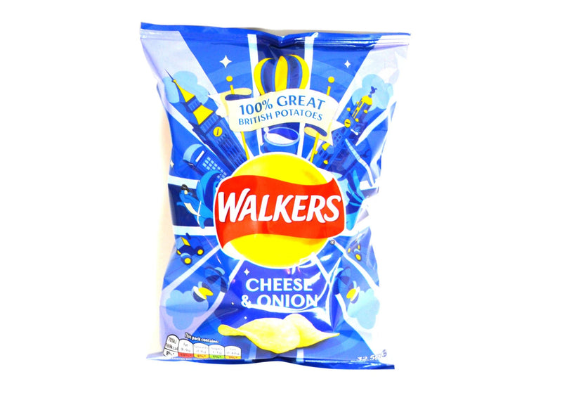 Walkers Cheese & Onion Crisps - 32.5g