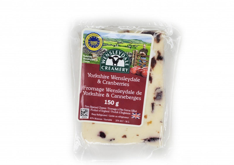 Yorkshire Wensleydale & Cranberries cheese